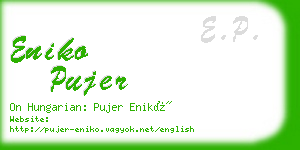 eniko pujer business card